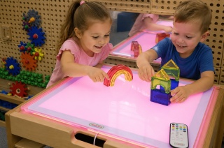 Edukacyjny Panel Świetlny LED dla dzieci Zmiana Kolorów Pilotem MASTERKIDZ