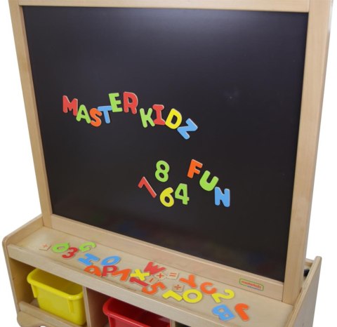 Edukacyjna Dwustronna Tablica Kredowa i Magnetyczna Do Pisania dla dzieci MASTERKIDZ