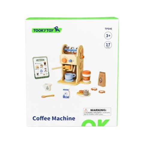 TOOKY TOY Drewniany Zestaw Do Kawy - Barista