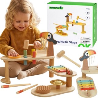 TOOKY TOY Edukacyjny Stolik Muzyczny 8 el. Tukan