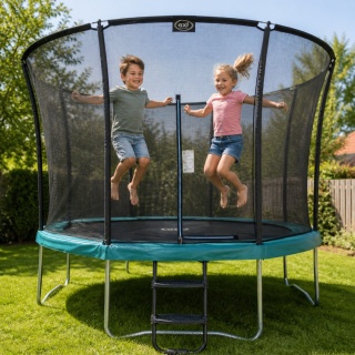 Trampolina dla dzieci Ogrodowa Wysoka Jakość Denver Zielona 366 cm + Siatka Axi