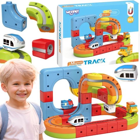 WOOPIE Klocki Magnetyczne Tor Lewitujący 32 el.