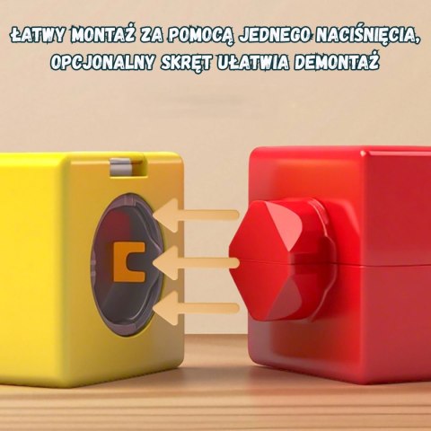 Klocki Magnetyczne dla dzieci Tor Lewitujący do Składania 68 el.