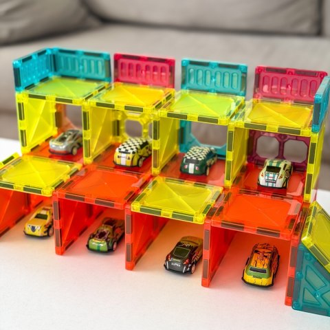 WOOPIE Magnetyczne Klocki Konstrukcyjne 7,5 cm Parking 112 el