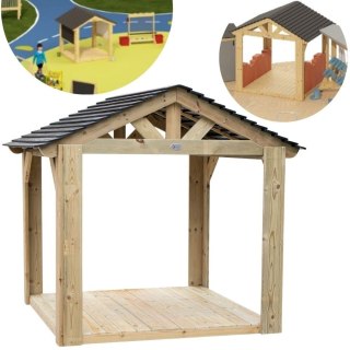 Duży Drewniany Domek Altana Plac Zabaw dla dzieci CLASSIC WORLD EDU