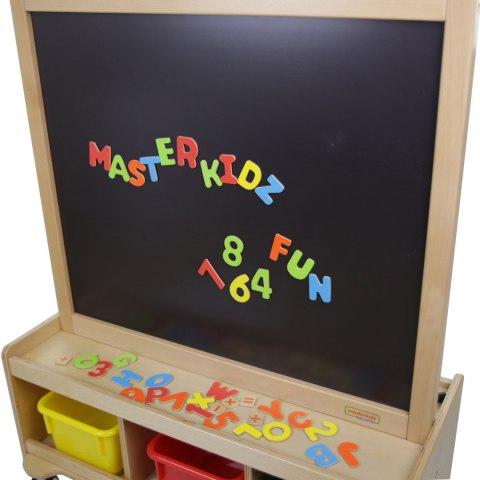 Edukacyjna Dwustronna Tablica Kredowa i Magnetyczna Do Pisania dla dzieci MASTERKIDZ