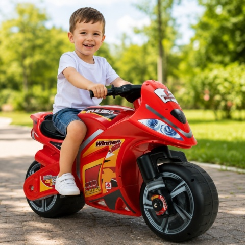 Jeździk Pchacz Motor Biegowy dla dzieci Winner 750 sx Czerwony