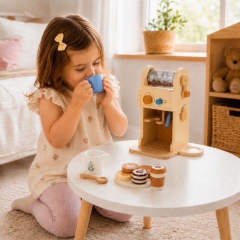 TOOKY TOY Drewniany Zestaw Do Kawy - Barista
