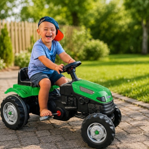 Traktor dla dzieci na Pedały Farmer GoTrac Ciągnik Ciche Koła Woopie