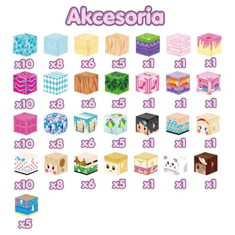 WOOPIE Klocki Magnetyczne Sześciany Magnesy 86el 3D Edukacyjne Układanka Zestaw Montessori dla Dzieci 3+