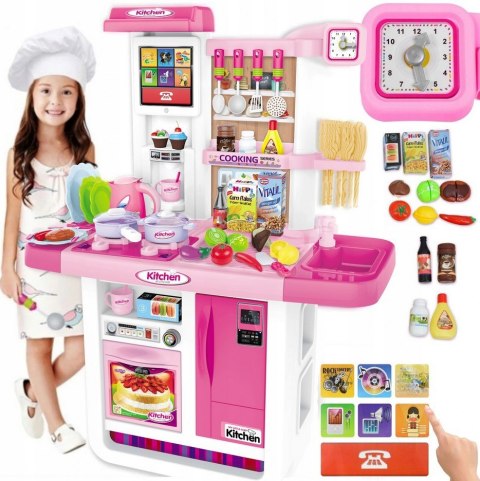 WOOPIE Kuchnia MY LITTLE CHEF Panel Dotykowy z Dźwiękiem Obieg Wody Różowa