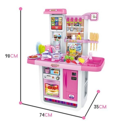 WOOPIE Kuchnia MY LITTLE CHEF Panel Dotykowy z Dźwiękiem Obieg Wody Różowa