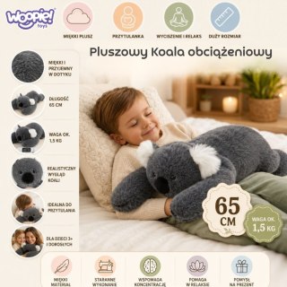 Pluszak Obciążeniowy Koala Antystresowy Sensoryczny Ciężkomiś Przytulanka 65cm 1500g