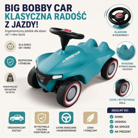 Jeździk odpychacz dla dzieci BIG Bobby Car Neo Lazurowy