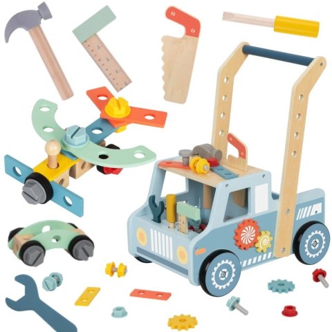 Drewniany Chodzik zabawka dla dzieci Samochód Mini Warsztat STEM TOOKY TOY