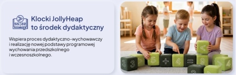 Klocki Matematyczno Kreatywne Jolly Heap Magnetyczne NUMO 100 szt Nauka Zabawa Terapia