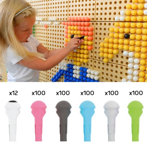 Kolorowe Kołeczki Do Tablicy Edukacyjnych STEM 512 Szt. 6 Kolorów MASTERKIDZ