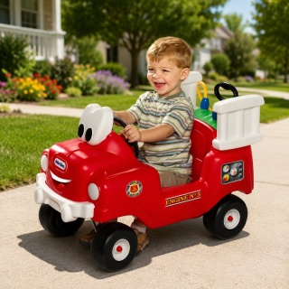 Little Tikes Auto Jeździk Straż Pożarna z Pompką Samochód