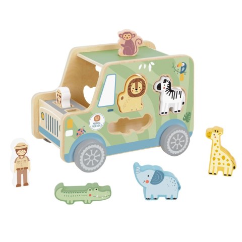 TOOKY TOY Samochód Kostka Aktywności Safarii