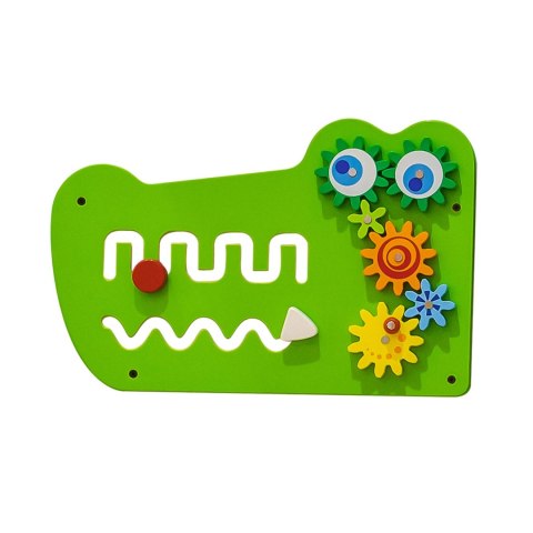 Tablica Sensoryczna Manipulacyjna Edukacyjna Krokodyl Viga Toys żłobek przedszkole