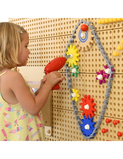 Tablice Edukacyjne Kreatywne STEM 2 szt + Panele Montażowe + Akcesoria Zestaw XXL Masterkidz szkoła przedszkole