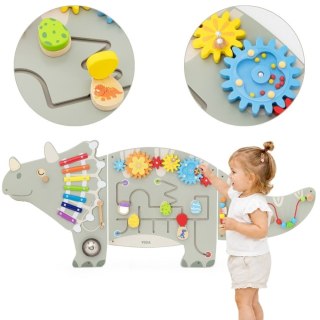 VIGA Ścienny Panel Aktywności Dinozaur Triceratops Tablica 18m+