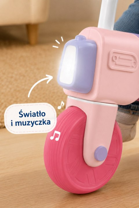 WOOPIE BABY Rowerek Biegowy Jeździk Dźwięk 18m+ Różowy