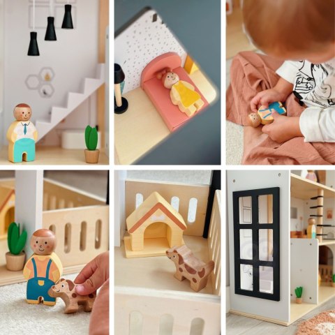 Drewniana Rezydencja z Akcesoriami Domek dla lalek TOOKY TOY
