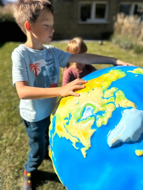 Edukacyjny Globus Szkolny Trójwymiarowy 85cm Sensoryczne place zabaw | Placówki Edukacyjne Nauka i zabawa
