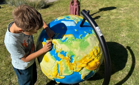 Edukacyjny Globus Szkolny Trójwymiarowy 85cm Sensoryczne place zabaw | Placówki Edukacyjne Nauka i zabawa