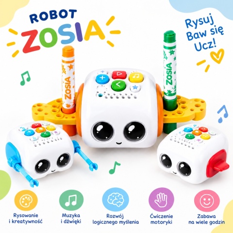 Edukacyjny interaktywny Robot do nauki dla dzieci ZOSIA | Szkoła Przedszkole