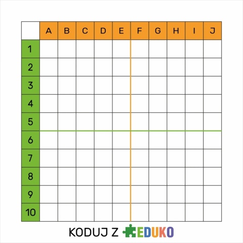 Mata do kodowania - duża plansza dywanowa 120x125cm