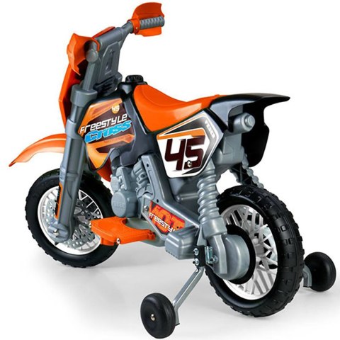 Motor Cross Pomarańczowy na Akumulator 6V dla Dziec Feber i