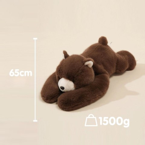 Pluszak Obciążeniowy Miś Niedźwiadek Bruno Antystresowy Sensoryczny Ciężkomiś Przytulanka 65cm 1500g
