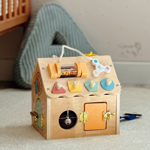 TOOKY TOY Drewniany Domek Manipulacyjny