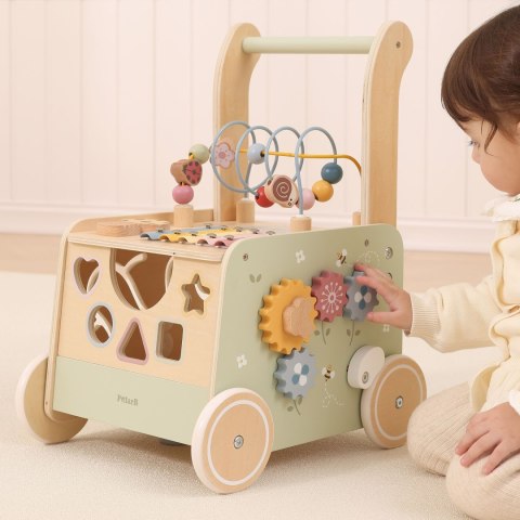 VIGA PolarB Drewniany Chodzik Pchacz Edukacyjny Sorter Ksylofon Kostka 12m