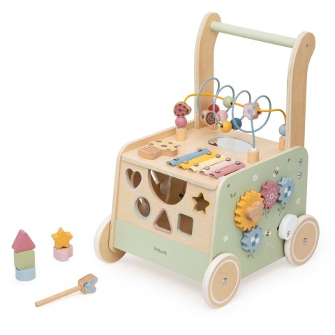 VIGA PolarB Drewniany Chodzik Pchacz Edukacyjny Sorter Ksylofon Kostka 12m
