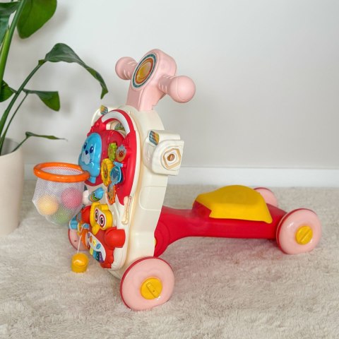 WOOPIE BABY Pchacz Chodzik Stolik Edukacyjny Hulajnoga Jeździk 4w1