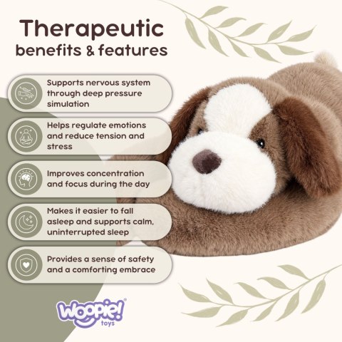 Piesek Sensoryczny Miś Obciążeniowy terapeutyczny Pluszak dla dzieci 2,5kg WOOPIE