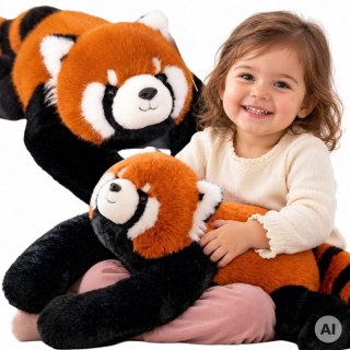 Ruda Panda Obciążeniowy Pluszak Miś Sensoryczny dla dzieci 1kg WOOPIE